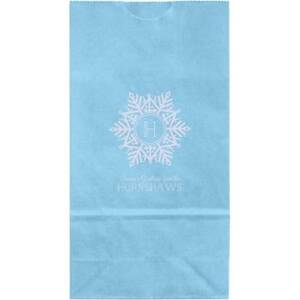 Snowflake Monogram Small Custom Favor Bags