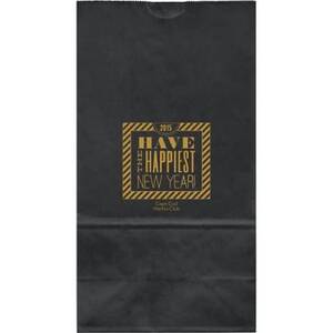 New Year Typography Large Custom Favor Bags