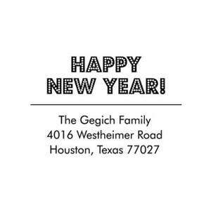 Marquee New Year Custom Stamp