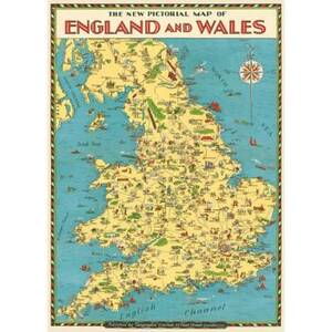 England Map Flat Wrap