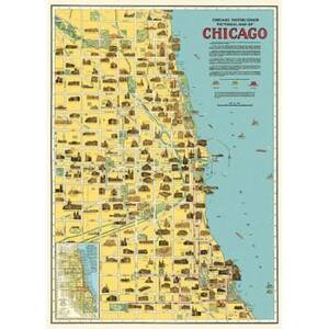 Chicago Map Flat Wrap