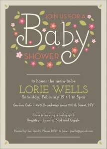 Whimsical Baby Shower Invitation