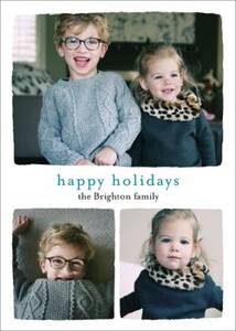 Chic Happy Holidays Photo Card
