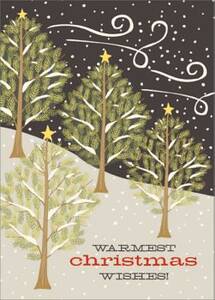 Slate Trees Holiday Photo Card