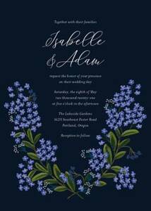 Cornflower Wedding Invitation