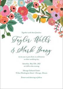 Garden Party Wedding Invitation