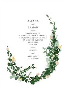 Rosedal Wedding Invitation