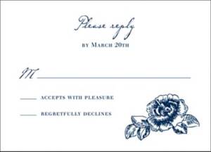 French Toile Response Card