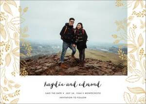 Queen Anne Photo Save the Date Card