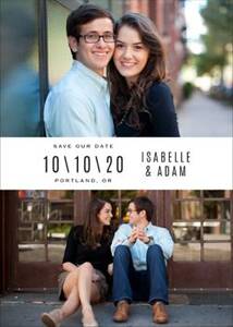 Duet Save the Date Card