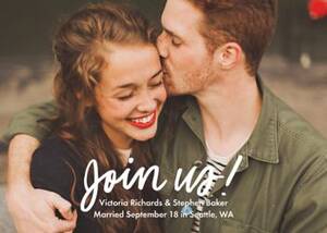 Join Us Save the Date Card
