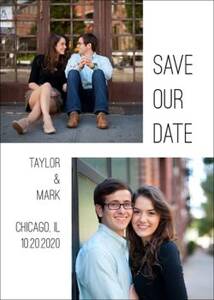 Twosome Save the Date Card