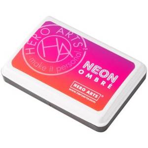 Neon Red to Purple Ombre Stamp Pad