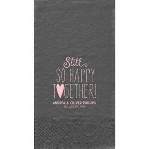 Still So Happy Together Custom Guest Napkins