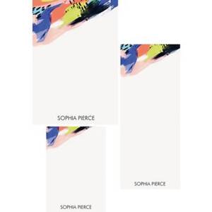 Watercolor Brush Mixed Personalized Note Pads