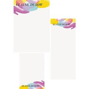 Watercolor Paint Mixed Personalized Note Pads