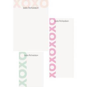 XOXO Mixed Personalized Note Pads