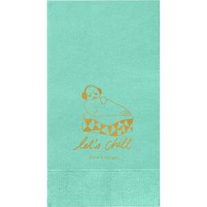Let's Chill Custom Guest Napkins
