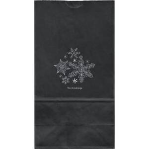 Snowflakes Large Custom Favor Bags
