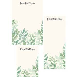 Watercolor Garden Mixed Personalized Note Pads