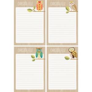 Owls Personalized Note Pads