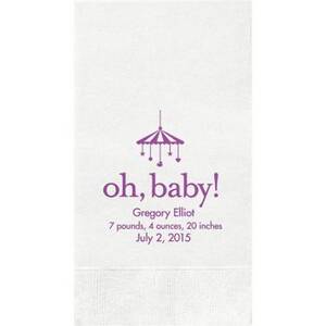 Oh Baby Custom Guest Napkins