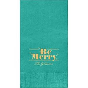Be Merry Custom Guest Napkins