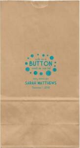 Button Baby Shower Large Custom Favor Bags