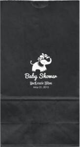 Elephants Baby Shower Large Custom Favor Bags