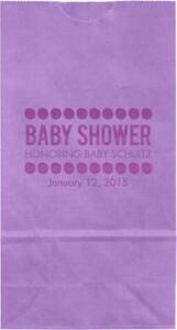 Baby Shower Dots Small Custom Favor Bags