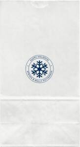 Snowflake Large Custom Favor Bags