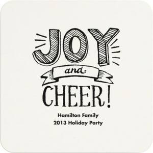 Joy and Cheer Custom Coasters