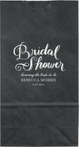 Chalk Bridal Shower Small Custom Favor Bags