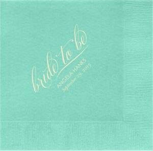 Bride To Be Custom Lunch Napkins