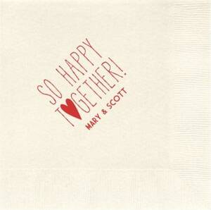 So Happy Together Custom Lunch Napkins