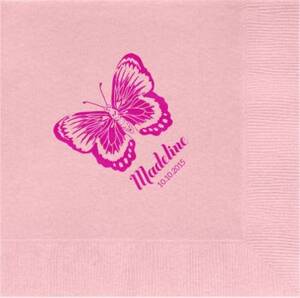 Butterfly Custom Lunch Napkins