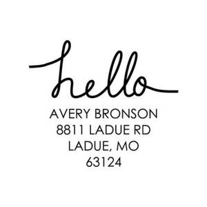 Hello Address Custom...
