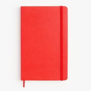 Large Red Hard Cover Ruled Moleskine Journal