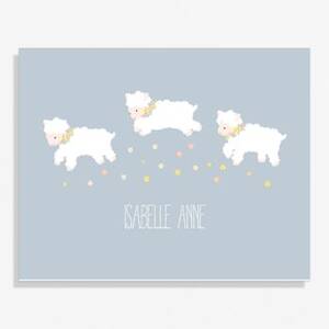 Little Lambs Medium Art Print