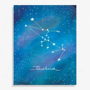 Constellation Taurus Large Art Print