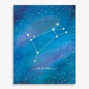 Constellation Aries Large Art Print