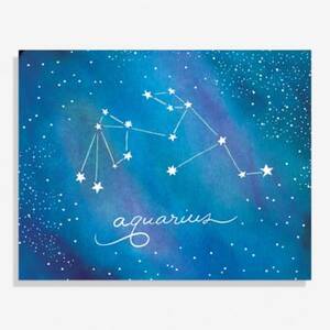 Constellation Aquarius Large Art Print