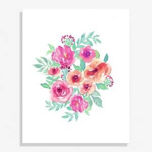 Floral Cluster Medium Art Print