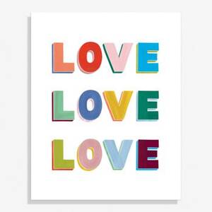 Love Love Love Medium Art Print