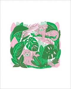 Jungle Cats Medium Art Print