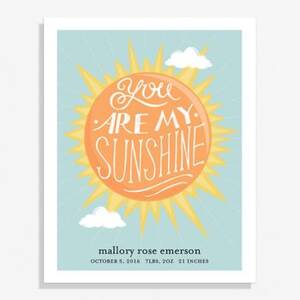 You Are My Sunshine Medium Art Print