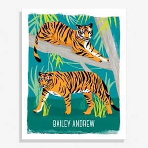 Tigers Medium Art Print