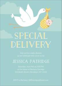 Special Delivery Baby Shower Invitation