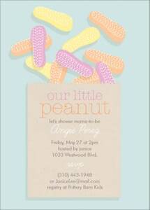 Our Peanut Baby Shower Invitation