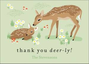Deer Baby Thank You Notes